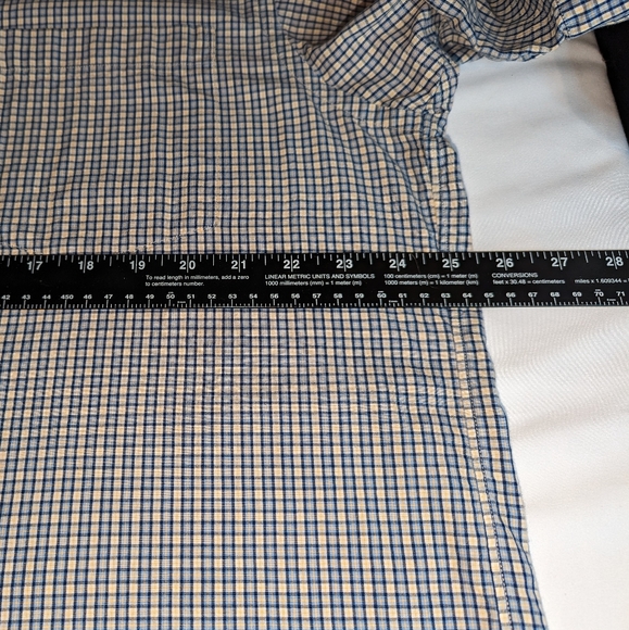 Vintage Polo Jeans Co Ralph Lauren Shirt Men L Short Sleeve Plaid Button Up - Picture 5 of 7